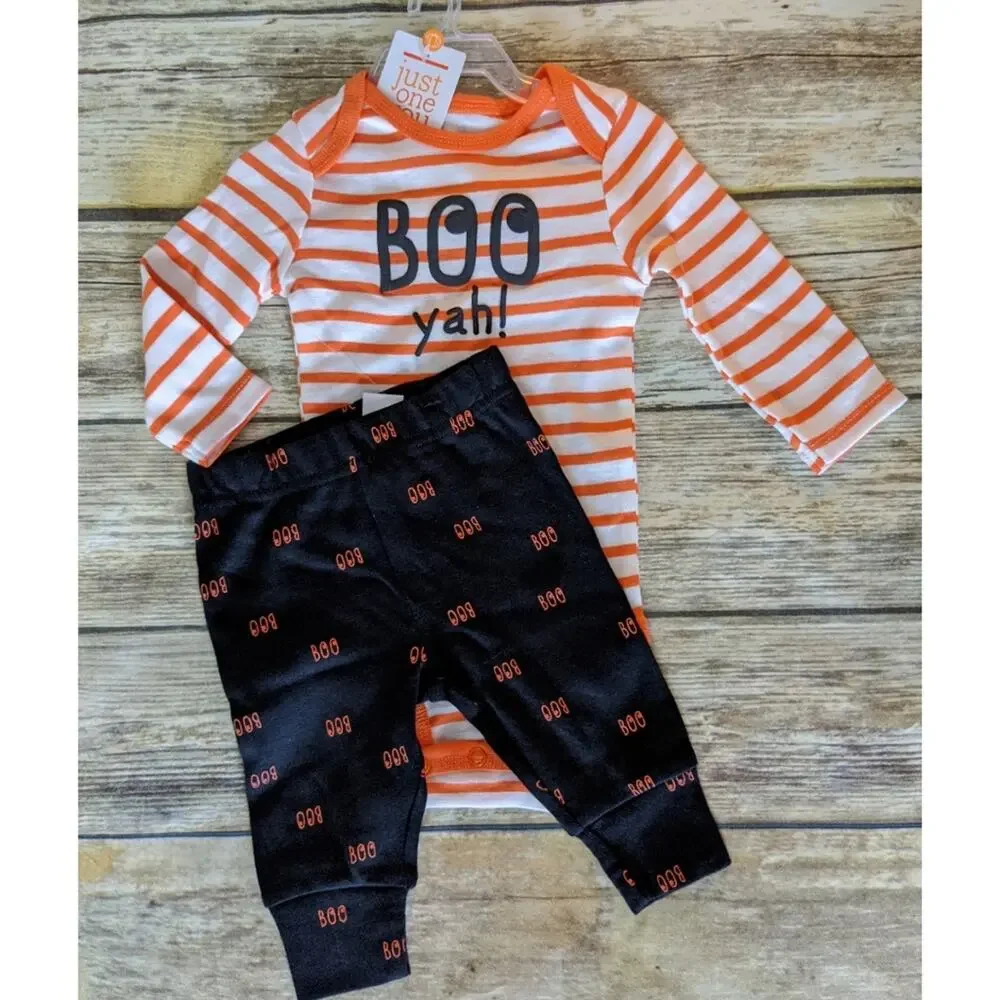 Carter's Boo Ya! 2 piece set newborn New